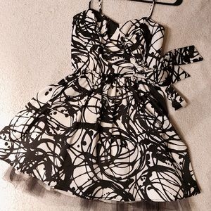 Black and white dress